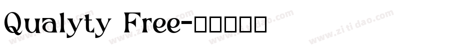 Qualyty Free字体转换